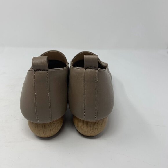 Journee Collection Maggs 005493 Loafers Women's 9 Taupe Leather Pointed Toe 8141 - Picture 6 of 10